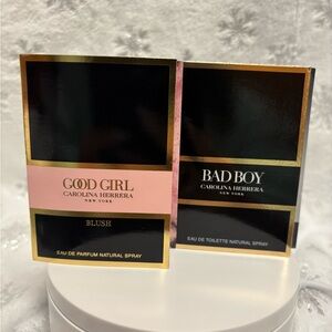 Carolina Herrera Good Girl Blush and Bad Boy Fragrance Duo 1.5 ML each